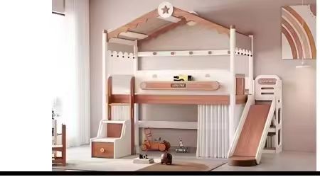 #@Factory OEM/ODM Wooden Bunk  - đánh giá và giá Bunk Bed With Stairs And Slide