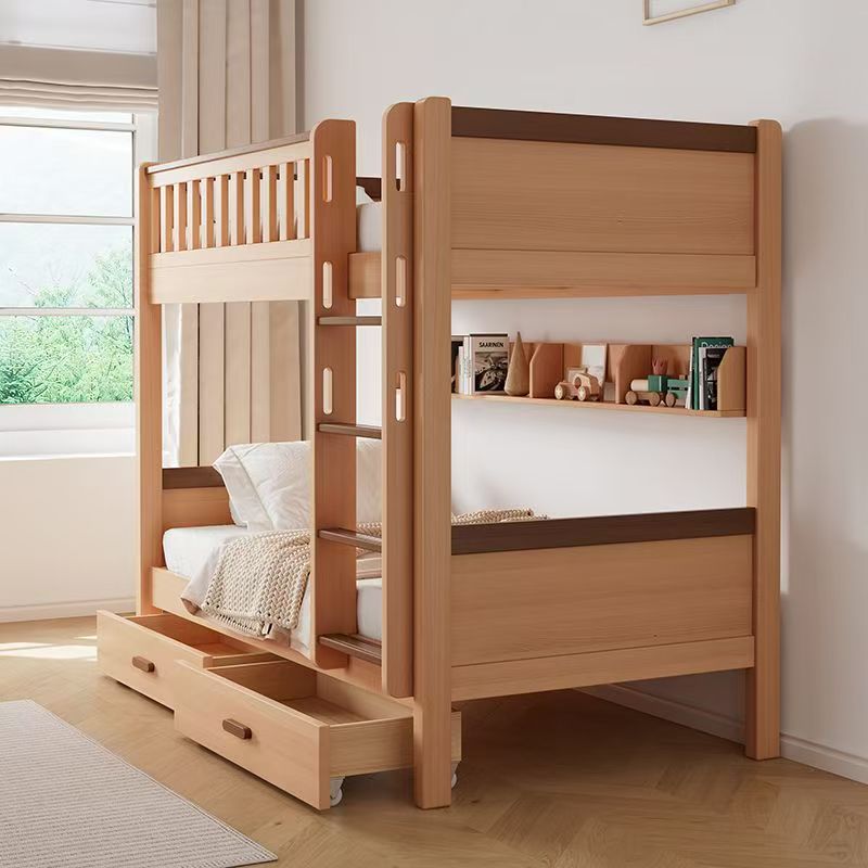 ！@Nature Oak Wooden Bunk Bed W - đánh giá và giá Bunk Bed With Stairs And Slide